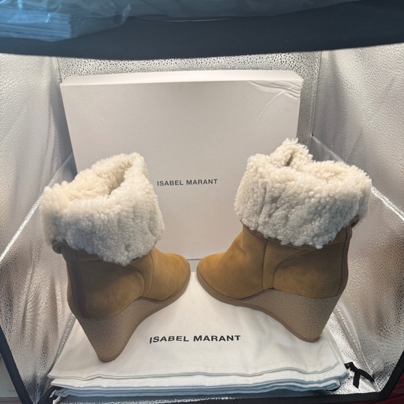 Isabel Marant Shearling Wedge - Picture 2 of 5